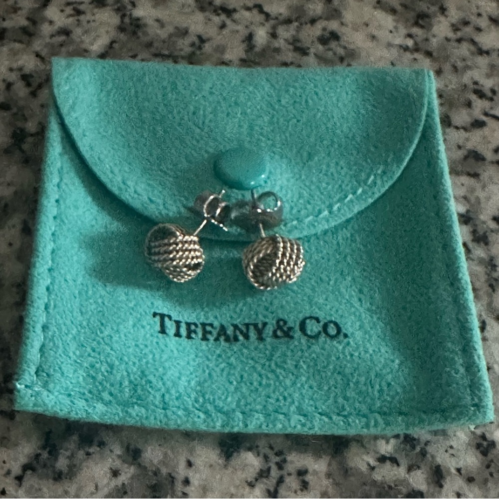Authentic Tiffany stud earrings